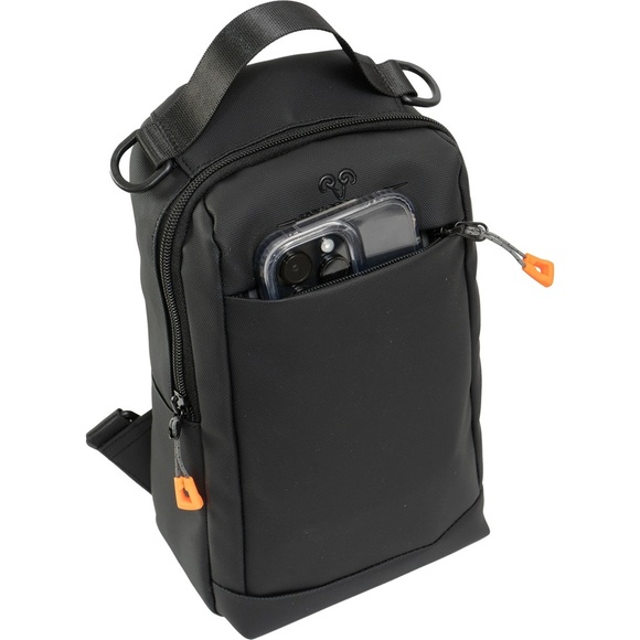 Jack Abraham’s THE AUBURN | 15-IN TEXTURED TARPAULIN CROSSBODY SLING BAG - Picture 1 of 9